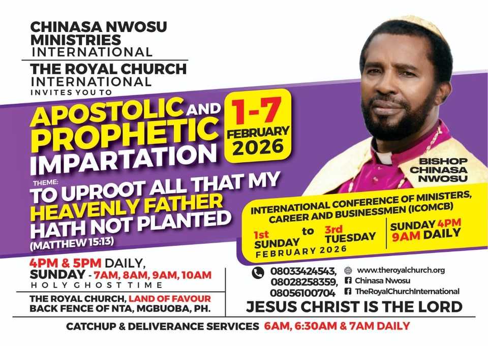 Apostolic and prophetic impartation theme to uproot all that my heavenly father hath not planted